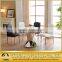 luxury granite top 48 inch round dining table with stainless steel