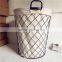 Home Wire Double Laundry Hamper With Liner