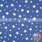 Boutique blue white star printed cotton fabric wholesale 4th of july cloth fabric