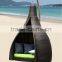 Luxury outdoor rattan patio swing chair