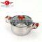 2016 Hot Selling Stainless Steel Casserole set Cooking Pot Soup Pot with glass lid Cookware Set