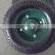 Pneumatic wheel with steel rim 3.50-7