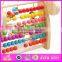 2016 brand new wooden beads toy, lovely wooden beads toy, preschool wooden beads toy W11B086