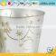 factory price iron and zinc homeware embossing best way to water plants in pots steel pots galvanized flower pot