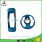 High quality glass water bottle with silicone sleeve Heat resistant anti-slip silicone sleeve for glass cup