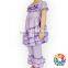 Solid Lavender Baby Girls Outfits With 4 Layers Ruffle On The Skirt short Sleeve Ruffle Pants Set Boutique Girl Clothes Sets