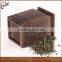 Burned Paulownia Wood Tea Canister Wholesale