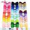 Decorative colorful handmade girls ribbon hair bow clips for long hair