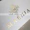 customized fashion luxury white folding lid magnetic box for bed linen