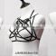 Erotic women black strappy body cage net bra