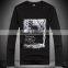  11 years Golden Supplier custom white long sleeve t shirt with printing