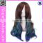 New Arrival 68 CM Loose Wave Green Silk Wig Cap