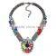 Fashion multicolors rhinestone alloy necklace for girls