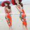 2015 Deep V Wrap Chiffon Swimwear Bikini Cover Up beautiful women swimwear SV001144