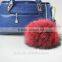 DIY 13cm Real Raccoon Fur Pompoms Fur Balls for Knitted Beanies Keychain and Scarves Shoes Real Fur Pom Pom Wholesale