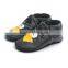 High quality bird pattern popular baby leather shoes soft sole