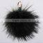 Manufacturing wholesale natural raccoon fur customized colour pom poms