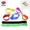 Strong sticky double side hook and loop strap colorful cable tie