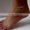 Turquoise Bead Infinity Anklet Ankle Bracelet Foot Jewellery