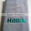 Custom color plain dyed satin board bath towels with logo embroidery