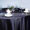 Wholesale customized Table Linens Polyester Jacquard round black TableCloths Damask cloth Table Covers