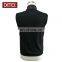 Black Polyester Fabric Quilted Padded Vest