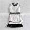 white mermaid two-piece elegant ladies classic dress