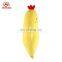 Personalized funny yellow chicken animal shaped plush body pillow