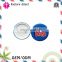 various sizes round shape custom company logo security pin plastic badge