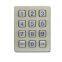 3x4 12 keys custome waterproof stainless steel LED backlit keypad