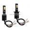 2x YITAMOTOR H3 160W LED Fog Light Bulbs White Amber Yellow Dual Color 2600LM