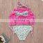 2019 Summer Girls Pink Tassel Bikini Set Kids Fringe Swimwear With Floral Shorts 2pc Set
