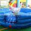 Challenge jousting Inflatable air protection mat, rodeo shark wipeout meltdown sport game for sale