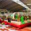 Kids outdoor camouflage boom camp inflatable bounce course for camping area