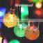 20 led Color Changing solar christmas decorative led lights outdoor solar bubble string lights for Garden