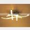 LED ceiling light three or four prong wave living room lamp bifurcation shaped chandelier ceiling lamp bedroom lamp