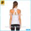 Hot sale cotton girls sports yoga tops with built in bra