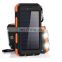 Amazon Hot Selling 8000mah,  10000mah external solar power bank waterproof battery charger portable charge