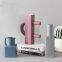 Unique Red Square Round Cylinder Art Table Ceramic Vase Flower Pot For TV Bench