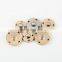 Double Round Hidden Snap Metal Button For Sewing