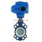DKV DN100 PN16 4 inch 12 Volt PTFE Lined Wafer Type Electric Actuator Butterfly Valve Cast Iron Motorized Butterfly Valve
