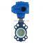 DKV Pn16 10k PTFE Lined Seat Cast Iron Electrical Actuator High Temperature Dn250 Electric Regulating Butterfly Wafer Valve