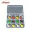 Factory price 12pcs/box Mixed Colors3g  copper Fishing Lure Set Spoon Metal Lure Kit Hard Bait Fresh Water Bass lures