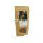 Customized printing kraft paper bag with window food packaging bag stand up pouches Tea bags