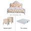 Italian Classic Solid Wood King Size Bedroom Furniture Double Bed For Home
