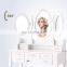 White Tri Folding Mirror Vanity Dressing Table with 7 Drawers/Stool Makeup Dresser with Mirror Wooden Dressing Table Designs