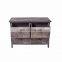 Sideboard Chest of Drawers 4 Drawers Wood Grey White Urban Style Entrance Bedroom