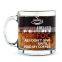 christmas custom printed borosilicate double wall glass enamel cup
