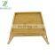 Adjustable Foldable Bamboo Laptop Desk Table Portable Breakfast Serving Bed Tray Folding Leg