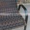 Stock Hot Sell Outdoor Furniture Rattan Stacking Patio Arm Chair Patio Garden Bench